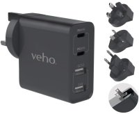 Veho TA-45 Multi Region Universal USB Charger Plug Adapter