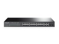 EXDISPLAY EXDISPLAY TP-Link JetStream 24-Port 10/100Mbps + 4-Port Gigabit Smart PoE Switch with 24-Port PoE+