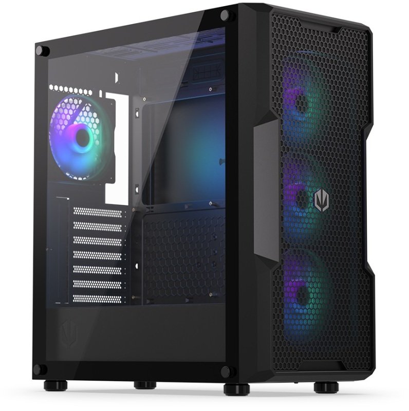 ENDORFY Regnum 400 ARGB Mid Tower ATX Gaming PC Case - Black