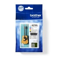 EXDISPLAY Brother Value Pack Black Cyan Magenta Yellow Standard Capacity Ink Cartridge 500 Pages - Lc421xlval