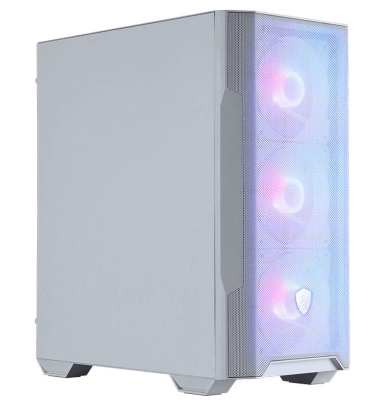 MSI MAG FORGE M100R Mid Tower Micro ATX Gaming PC Case - White