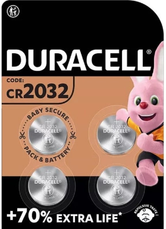 Duracell 2032 Coin Battery (4 Pack)