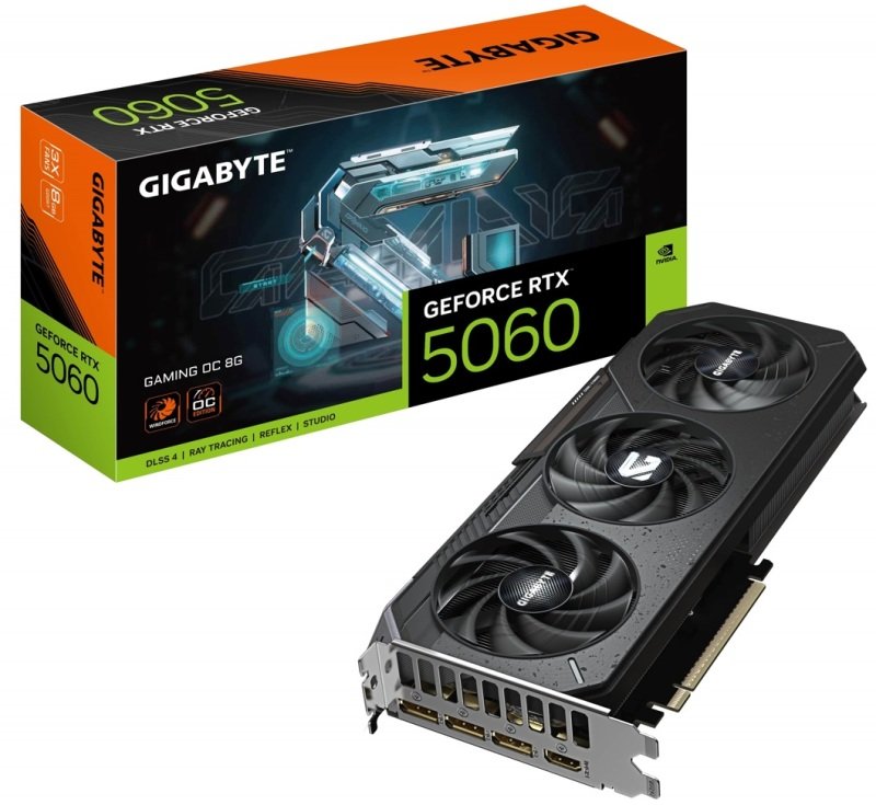 Gigabyte NVIDIA GeForce RTX 5060 GAMING OC Graphics Card for Gaming - 8GB