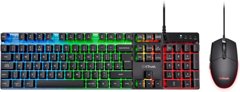 Trust GXT 838 Azor LED Illuminated Gaming  Keyboard and Mouse set