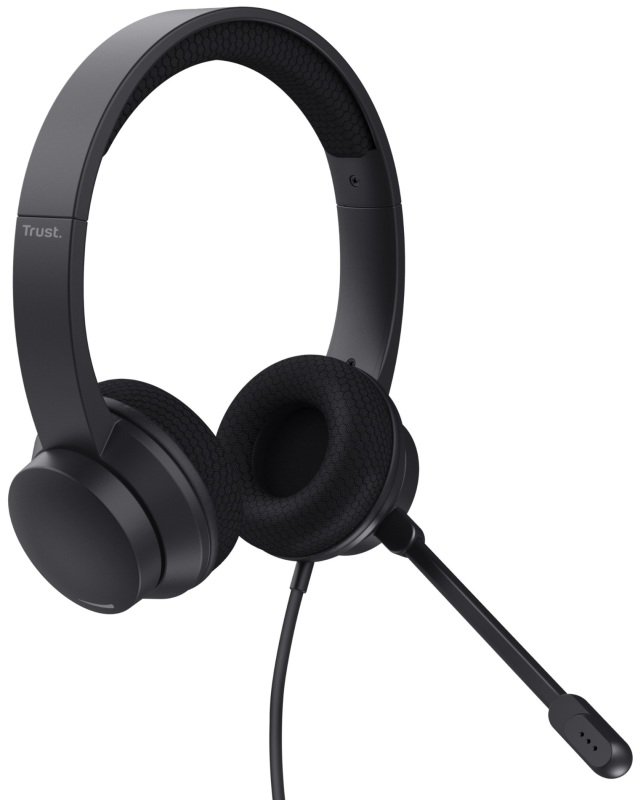 Trust Ayda Environmental Noise Cancelling Wired USB-A Headsets - Black