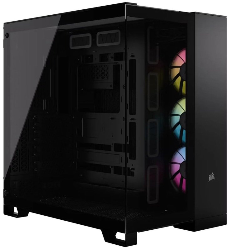 EXDISPLAY CORSAIR iCUE LINK 6500X RGB Mid Tower E-ATX Gaming PC Case - Black