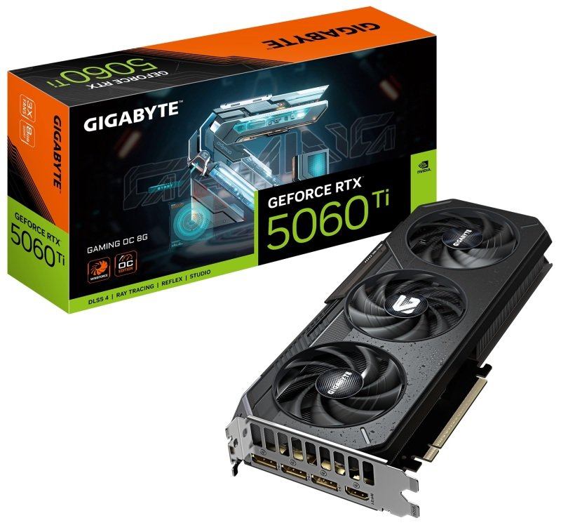 Gigabyte NVIDIA GeForce RTX 5060 Ti GAMING OC Graphics Card for Gaming - 8GB