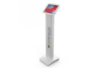 Compulocks iPad 10.2" Space Enclosure Brandable Floor Stand White