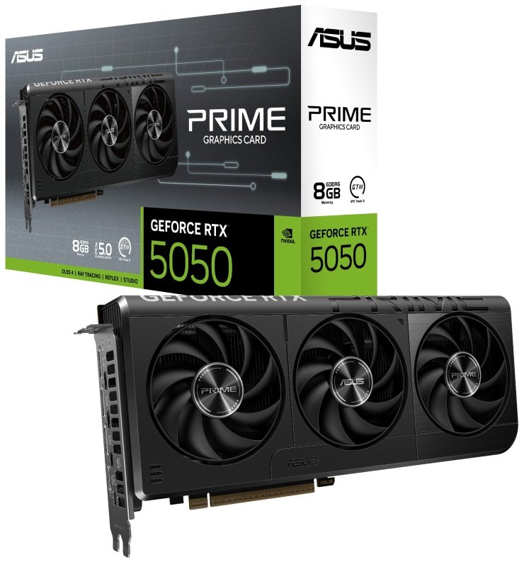 ASUS NVIDIA GeForce RTX 5050 PRIME Graphics Card for Gaming - 8GB