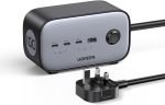 UGREEN DigiNest Pro 100W GaN Charger with 2x UK Extension Lead with 3x USB-C 1 x USB A Ports