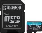 Kingston Canvas Go! Plus 256GB microSD Memory Card - with Adapter