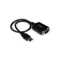 StarTech.com 1 ft USB to RS232 Serial DB9 Adapter Cable with COM Retention - USB to DB9 - USB to Serial Port Adapter