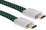 Xenta Flat Braided HDMI 2M 4K Cable with Metal End Connectors