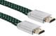Xenta Flat Braided HDMI 2M 4K Cable with Metal End Connectors