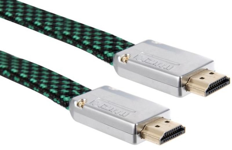 Xenta Flat Braided HDMI 2M 4K Cable with Metal End Connectors...