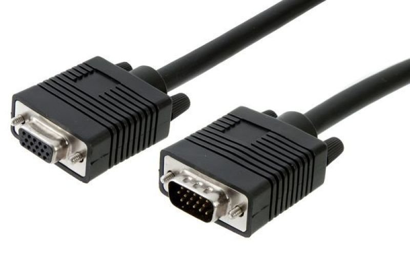 Xenta VGA Monitor Extension Male-Female Black Cable 1M