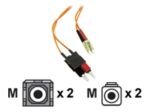 C2G, LC/SC LSZH Duplex 62.5/125 Multimode Fibre Patch Cable, 2m