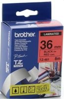 Brother TZe 461 Laminated tape- Black on Red