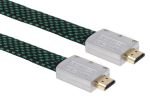 Xenta 5M Flat Braided HDMI 4k Cable with metal end connectors