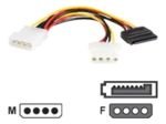 StarTech.com LP4 to LP4 SATA Power Y Cable Adapter