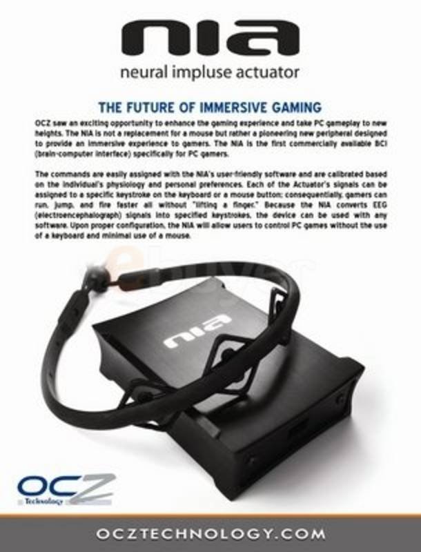 OCZ NIA Neural Impulse Actuator Brain Mouse - USB