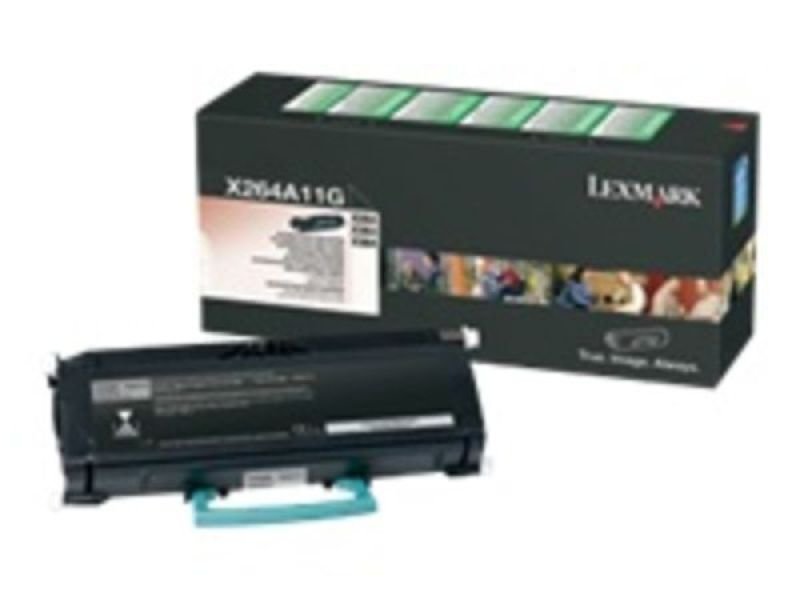 Lexmark 0X264A11G Return Program Black Toner Cartridge 3500 Pages