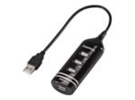 HAMA USB 2.0 Hub 1:4, bus powered, black