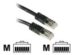 C2G, SHIELD CAT5E MOULDED PATCH CBL BLK, 1m
