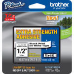 Brother TZe S231 Laminated extra strength adhesive tape- Black on White