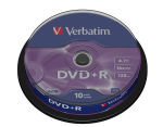 Verbatim 16x DVD+R 4.7GB AZO 10 Pack Spindle