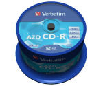 Verbatim AZO 52x 700MB CD-R Discs - 50 Pack Spindle