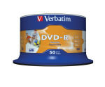 Verbatim 16x DVD-R Inkjet Printable Discs - 50 Pack
