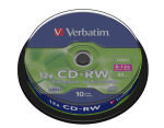 Verbatim 12x CD-RW Discs - 10 Pack Spindle
