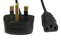 Cables Direct UK Kettle Lead - UK Plug - IEC Socket 1.8m