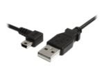 StarTech.com Mini USB Cable A to Left Angle Mini B Black