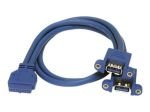 StarTech 2 Port Panel Mount USB 3.0 Cable - USB to Motherboard Header Cable
