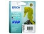 Epson T048 39ml Multi Ink Cartridge Pack (Black, Cyan and Magenta) 430 Pages