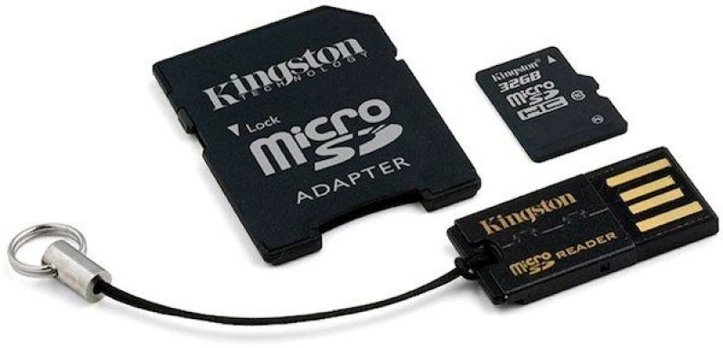 Kingston 32GB MicroSDHC Card - With Adapter