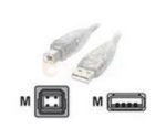 Startech Transparent USB 2.0 - Cable A-b M/M 15Ft.