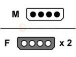 StarTech.com LP4 to 2x LP4 Power Y Splitter Cable M/F - LP4 Splitter - Molex Y Splitter - Molex Splitter