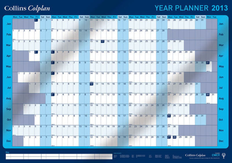 COLLINS COLPLAN YEAR PLANNER 2013 CWC9 Product Description