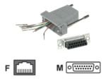 C2G, RJ45/DB1Modular Adapter Grey