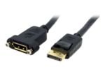StarTech.com DisplayPort Cable Panel Mount Cable 3ft