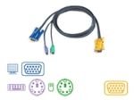 ATEN 2L-5202P Keyboard / video / mouse (KVM) cable 1.8m