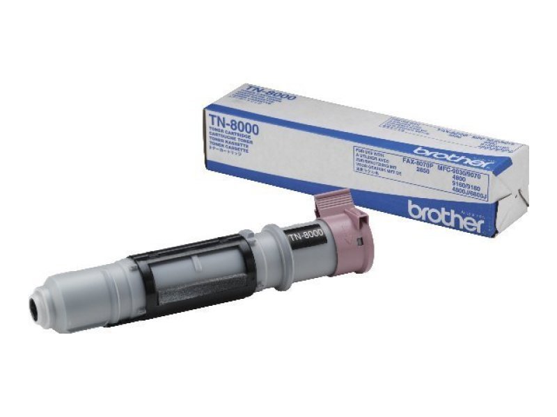 Brother Fax 8070P Laser Black Toner Cartridge TN8000
