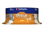 Verbatim 16x Advazo Wide Print DVD-R Discs - 25 Pack