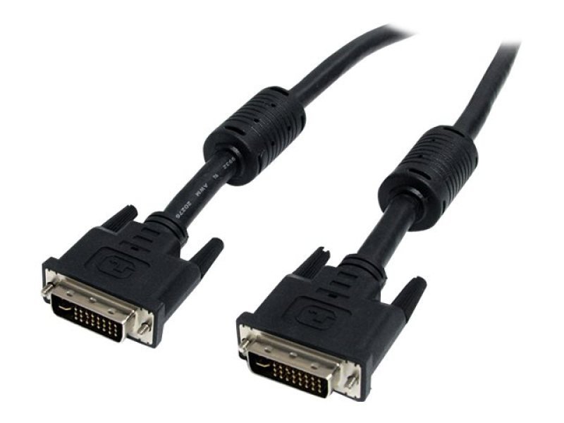Startech DVI-I Dual Link Digital / Analog (DVI-I Male To DVI-I Male) Flat Panel Cable 4.6M