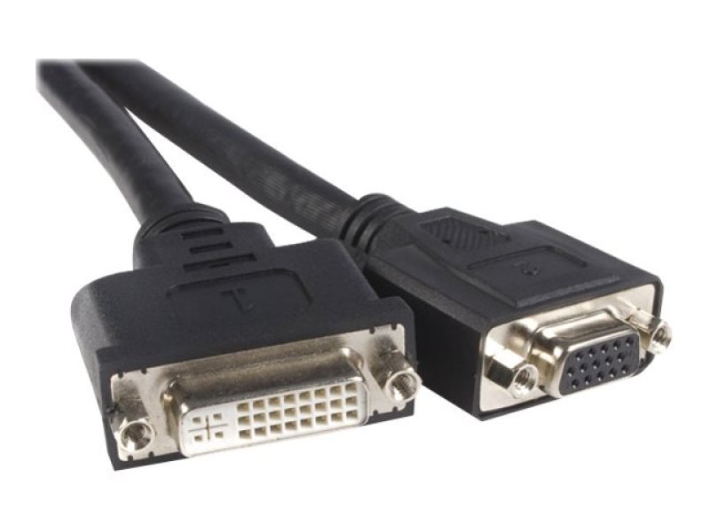 Startech LFH 59 Male to Female DVI I VGA DMS 59 Cable 20cm / 8"
