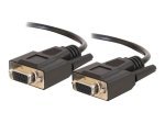 C2G 3M DB9 RS232 F/F Black Cable