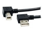 Startech.com 3 ft A Right Angle to B Right Angle USB Cable - M/M